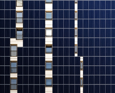 Vertical solar panels
