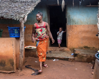 African mom