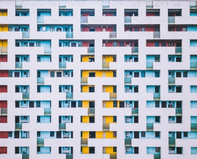 Rainbow Maze Building