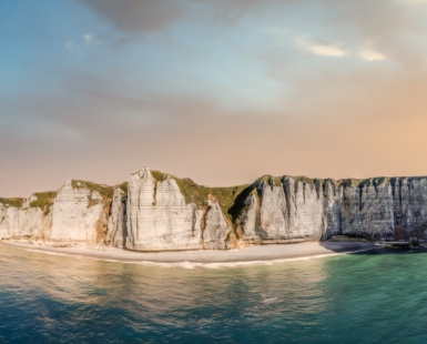 Etretat, la falaise Aval