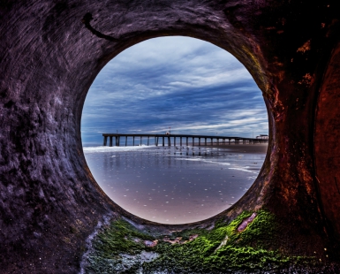 A tunnel view
