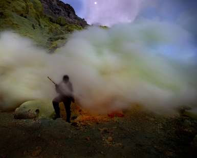 The Sulfur Miners of Kawah Ijen Crater