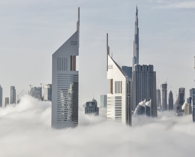 Towers in Clouds