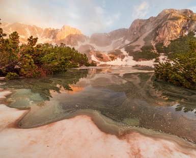 Misty Mountain Sunset