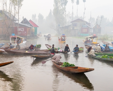 Morning at the Floating Market